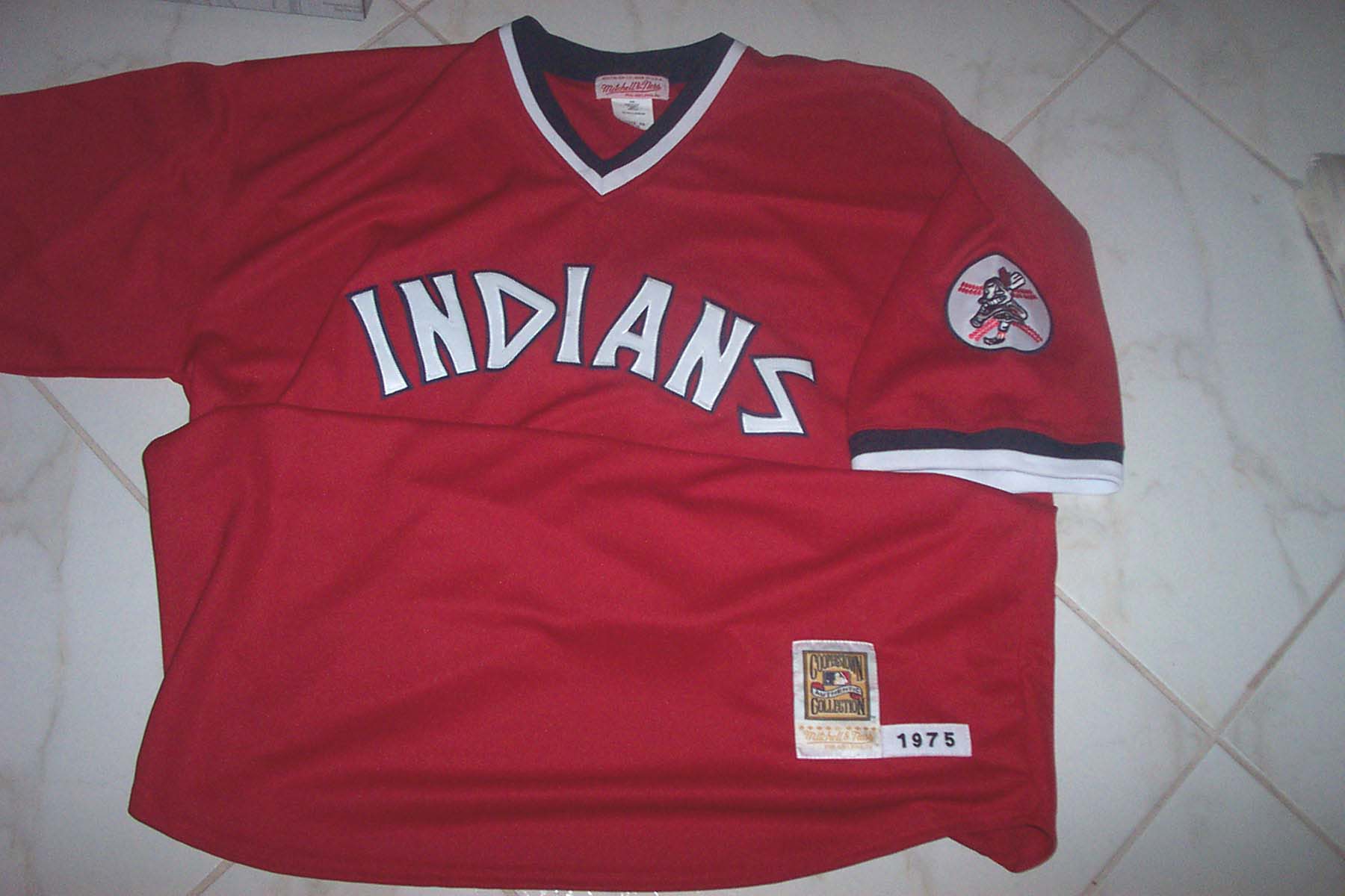 1975 cleveland indians jersey from mitchell and ness